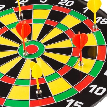 Hey Play Hey Play 15-MD17 16 in. Magnetic Dart Board Set 15-MD17